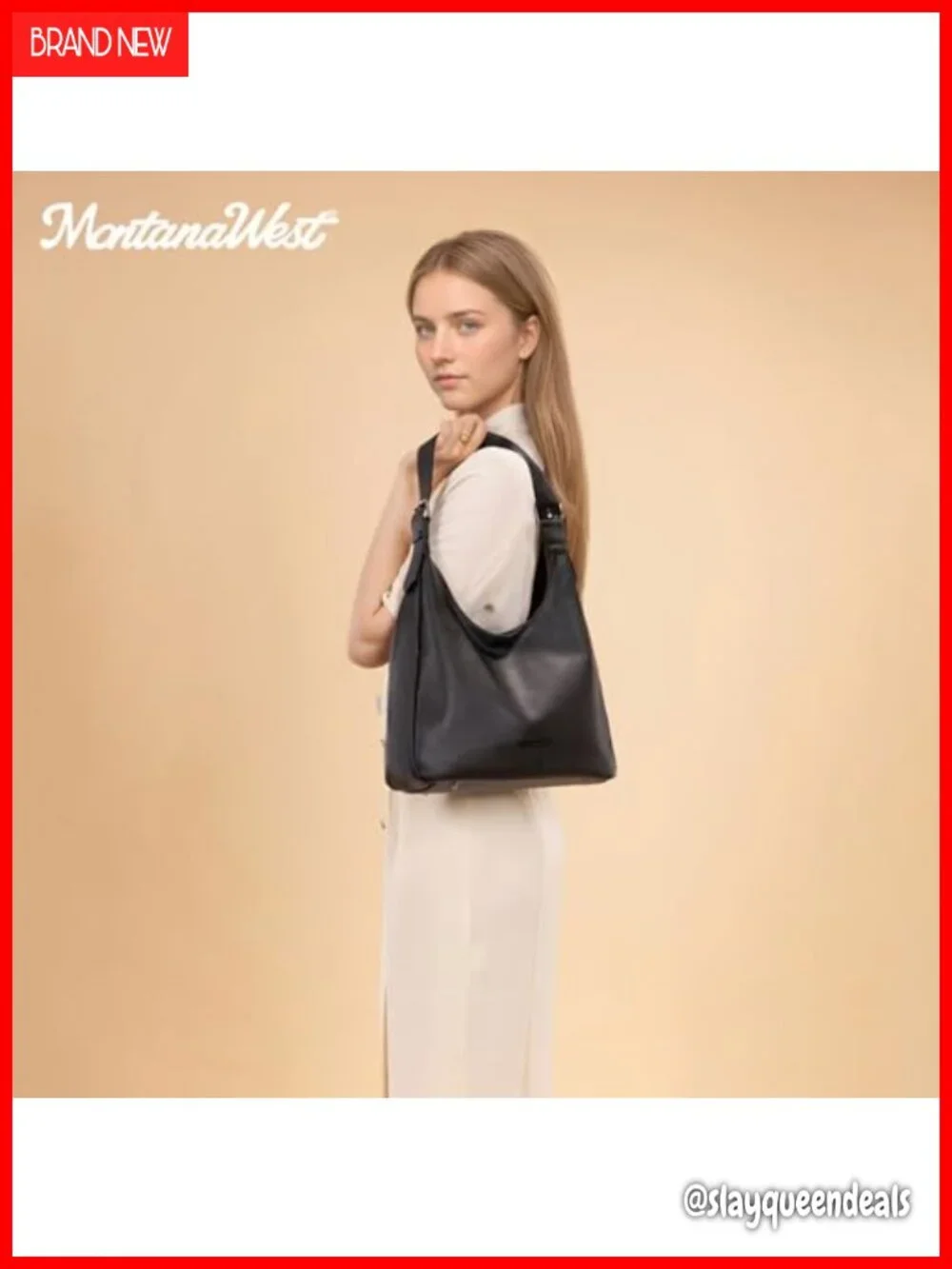 Hobo Bag for Women Slouchy Shoulder Handbag Faux Leather Purse